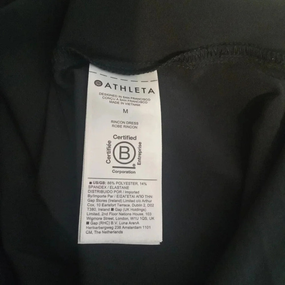 Athleta Rincon black sleeveless rushing waistband women's size Medium - Picture 6 of 9